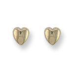 Hearts Gold Stud Earrings