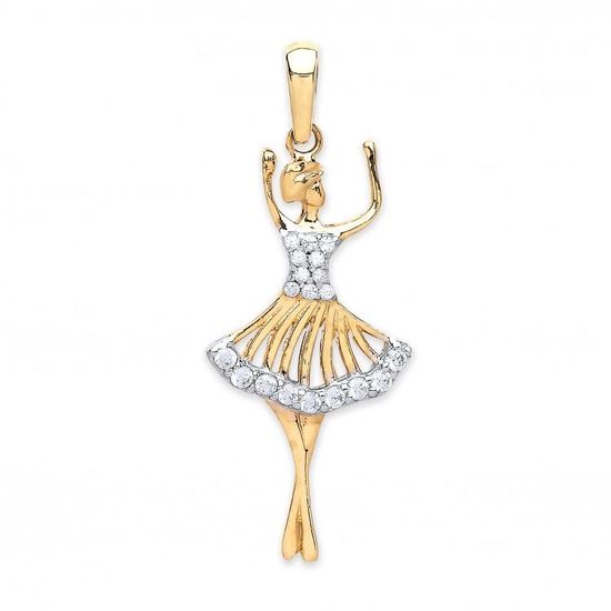 Tanzende Ballerina mit Strass