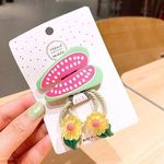 Wassermelonen und Blumen Haarschmuckset (4 Stk)