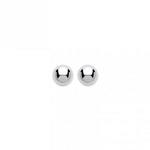 9ct White Gold 5mm Ball Stud Earrings 