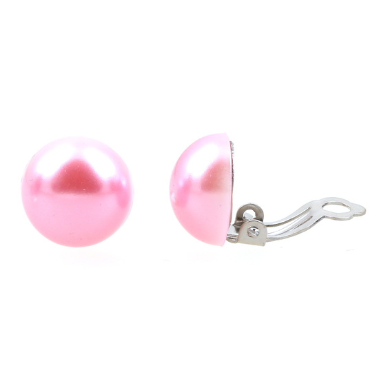 Pink flat back pearl-style