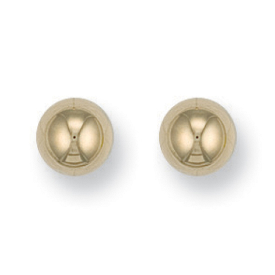 Gold Pearls Stud Earrings, 7mm